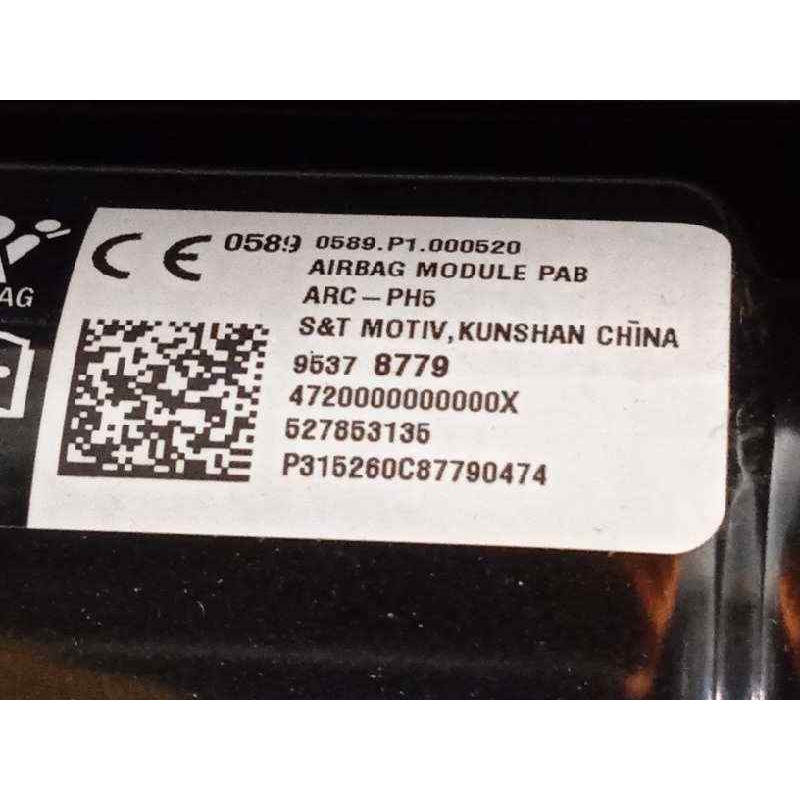 Recambio de kit airbag para opel mokka selective referencia OEM IAM 95485771 13473808 39138638