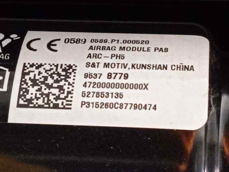 Recambio de kit airbag para opel mokka selective referencia OEM IAM 95485771 13473808 39138638