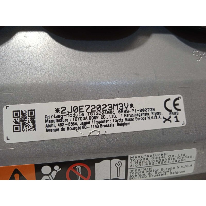 Recambio de airbag delantero izquierdo para toyota c-hr hybrid advance referencia OEM IAM TG13D04001  