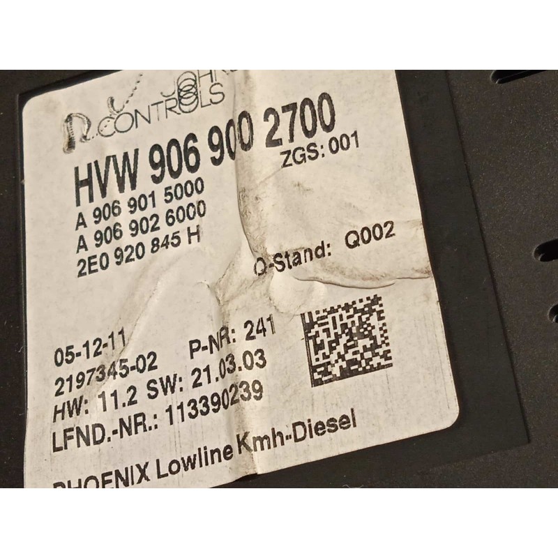 Recambio de cuadro instrumentos para volkswagen crafter combi (2e) 2.0 tdi referencia OEM IAM 2E0920845H  