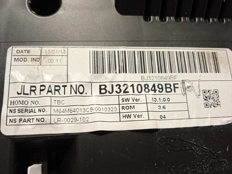 Recambio de cuadro instrumentos para land rover evoque dynamic referencia OEM IAM BJ3210849BF  LR034161