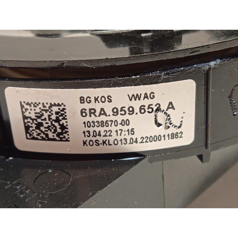 Recambio de anillo airbag para volkswagen t-cross 1.0 tsi referencia OEM IAM 6RA959653A  