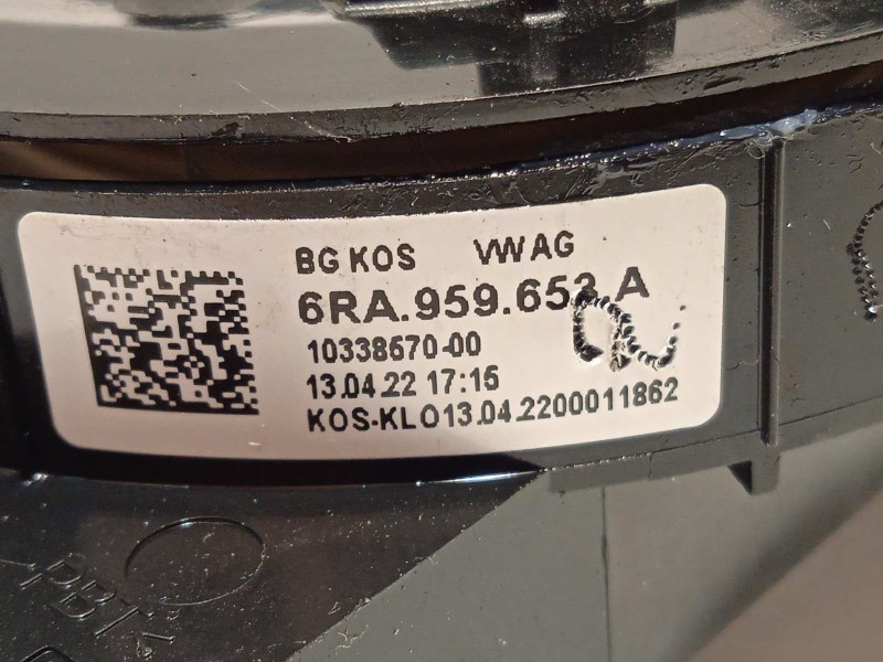 Recambio de anillo airbag para volkswagen t-cross 1.0 tsi referencia OEM IAM 6RA959653A  