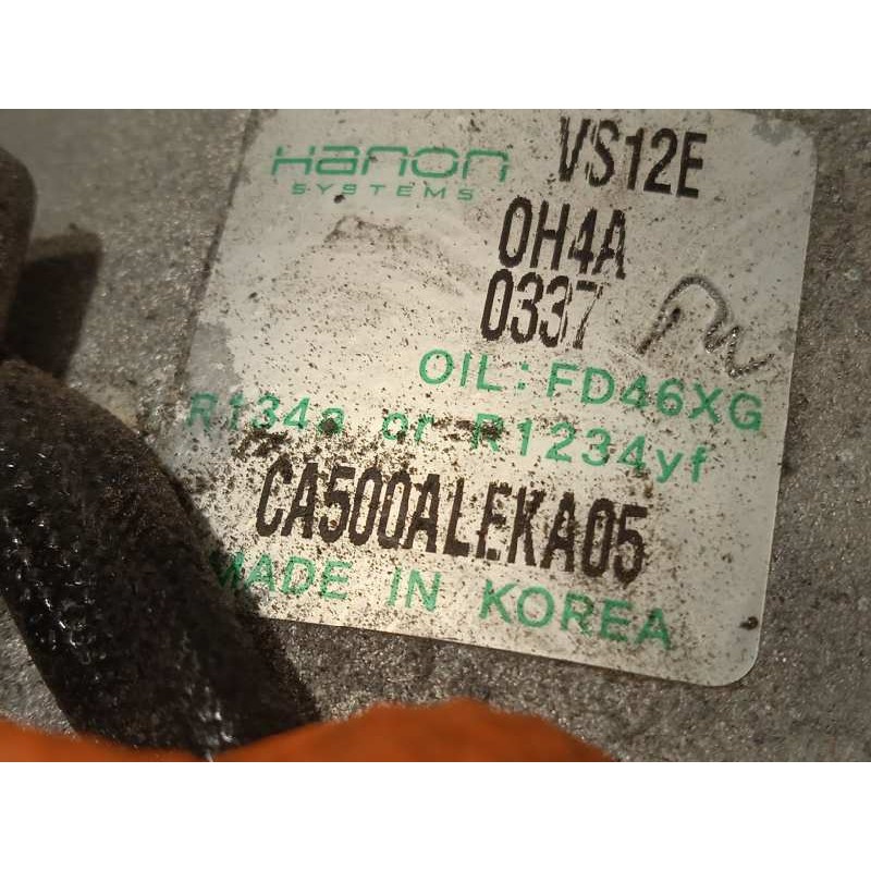 Recambio de compresor aire acondicionado para hyundai i20 active 1.0 tgdi cat referencia OEM IAM CA500ALEKA05  97701C8400
