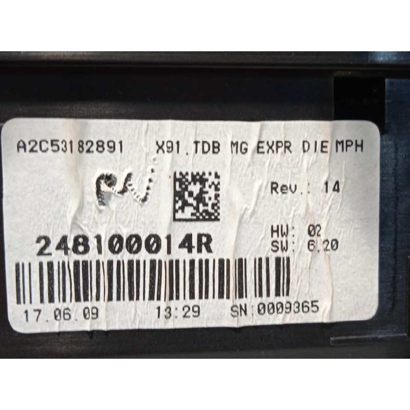 Recambio de cuadro instrumentos para renault laguna grandtour iii 2.0 dci diesel cat referencia OEM IAM 248100014R  