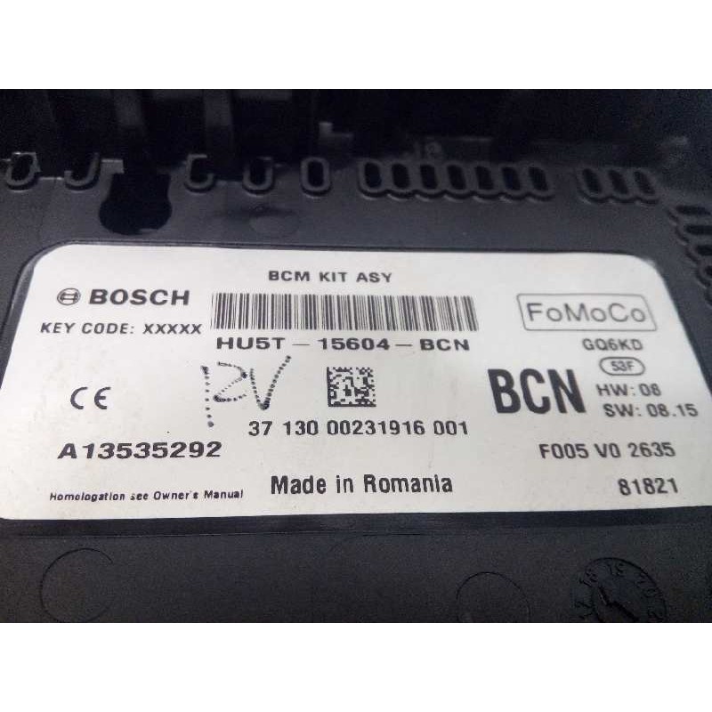 Recambio de caja reles / fusibles para ford ecosport (cr6) st-line referencia OEM IAM HU5T15604BCN  