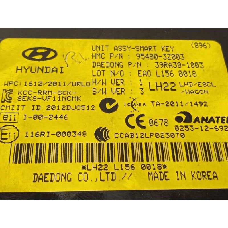 Recambio de modulo electronico para hyundai i40 cw tecno blue referencia OEM IAM 954803Z003  