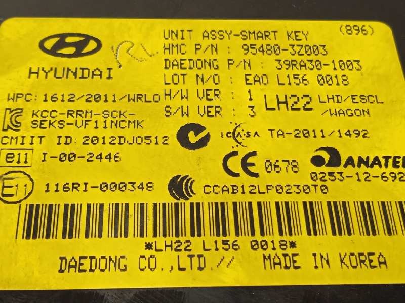 Recambio de modulo electronico para hyundai i40 cw tecno blue referencia OEM IAM 954803Z003  