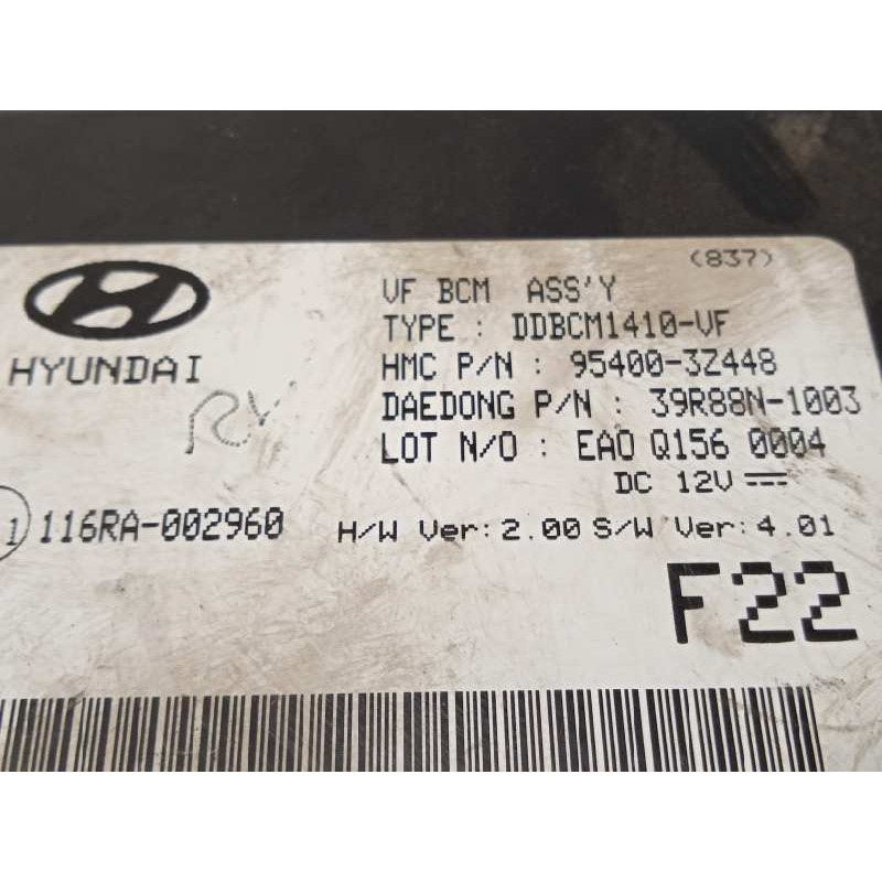 Recambio de modulo electronico para hyundai i40 cw tecno blue referencia OEM IAM 954003Z448  116RA002960