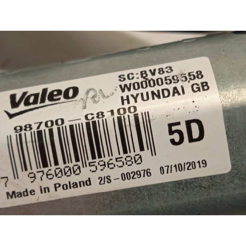 Recambio de motor limpia trasero para hyundai i20 active 1.0 tgdi cat referencia OEM IAM 98700C8100  