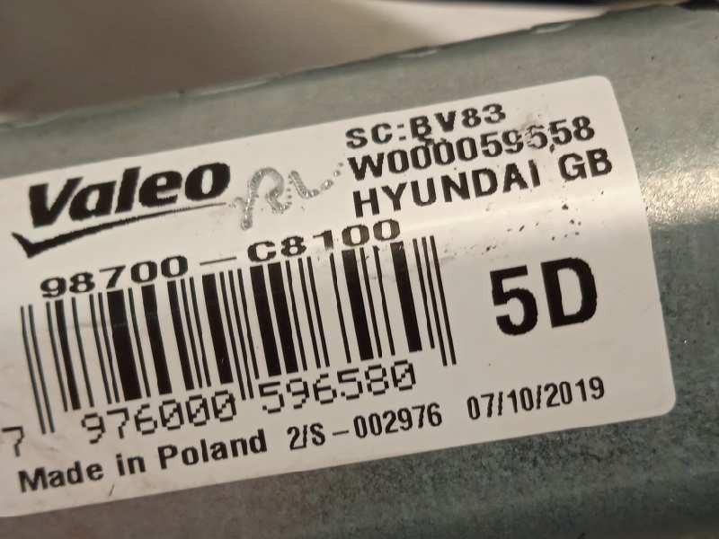 Recambio de motor limpia trasero para hyundai i20 active 1.0 tgdi cat referencia OEM IAM 98700C8100  