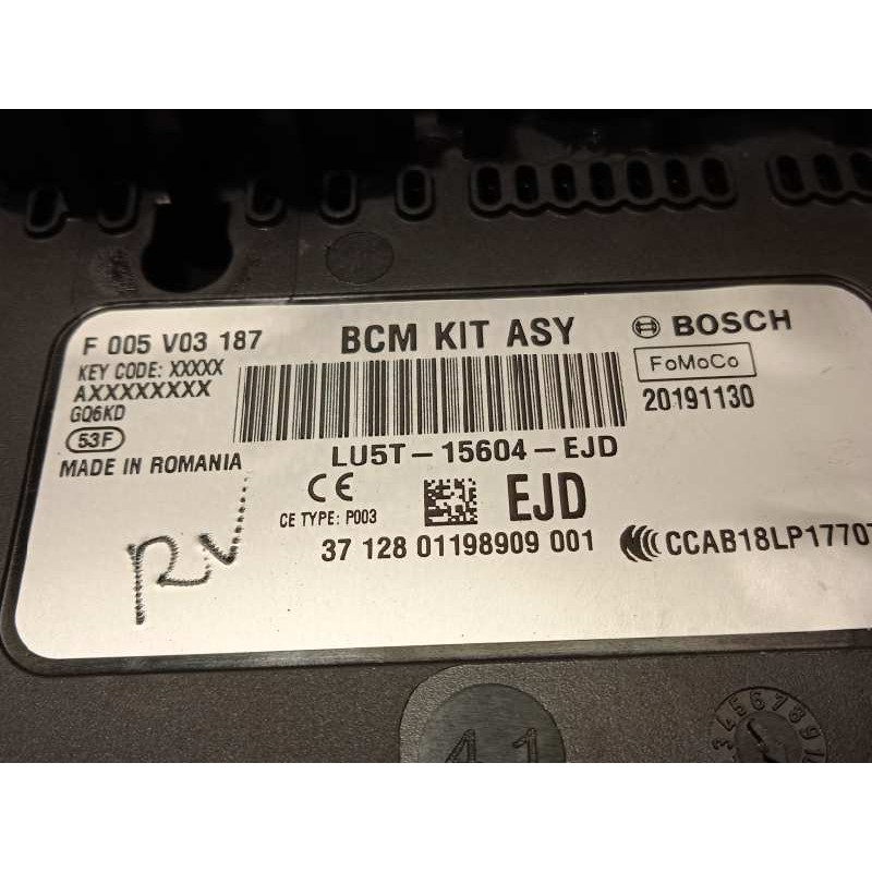 Recambio de caja reles / fusibles para ford fiesta (ce1) trend referencia OEM IAM LU5T15604EJD  2432482