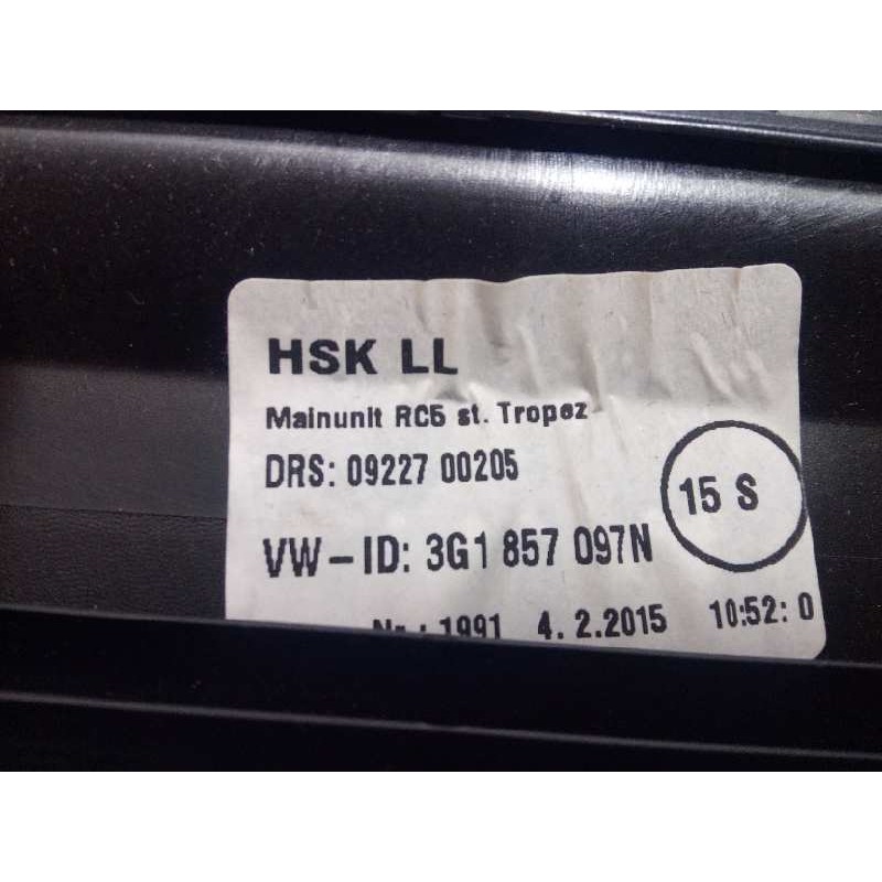 Recambio de guantera para volkswagen passat lim. (3g2) advance bmt referencia OEM IAM 3G1857097N  3G1857101ARA3