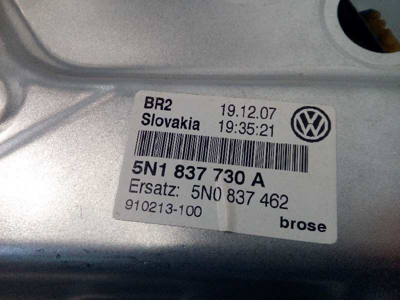 Recambio de elevalunas delantero derecho para volkswagen tiguan (5n1) 2.0 tdi referencia OEM IAM 5N1837730  5N0837462