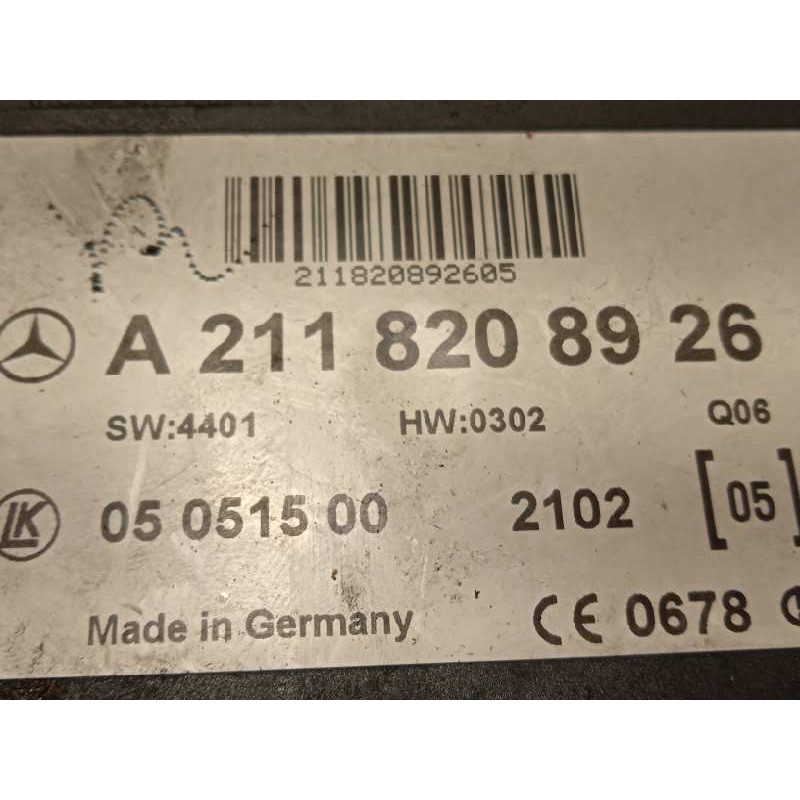 Recambio de modulo electronico para mercedes-benz clase e (w211) berlina e 270 cdi (211.016) referencia OEM IAM A2118208926  