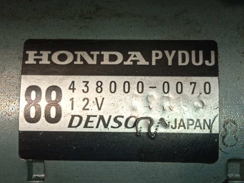 Recambio de motor arranque para honda cr-v 1.6 dtec cat referencia OEM IAM 4380000070  PYDUJ
