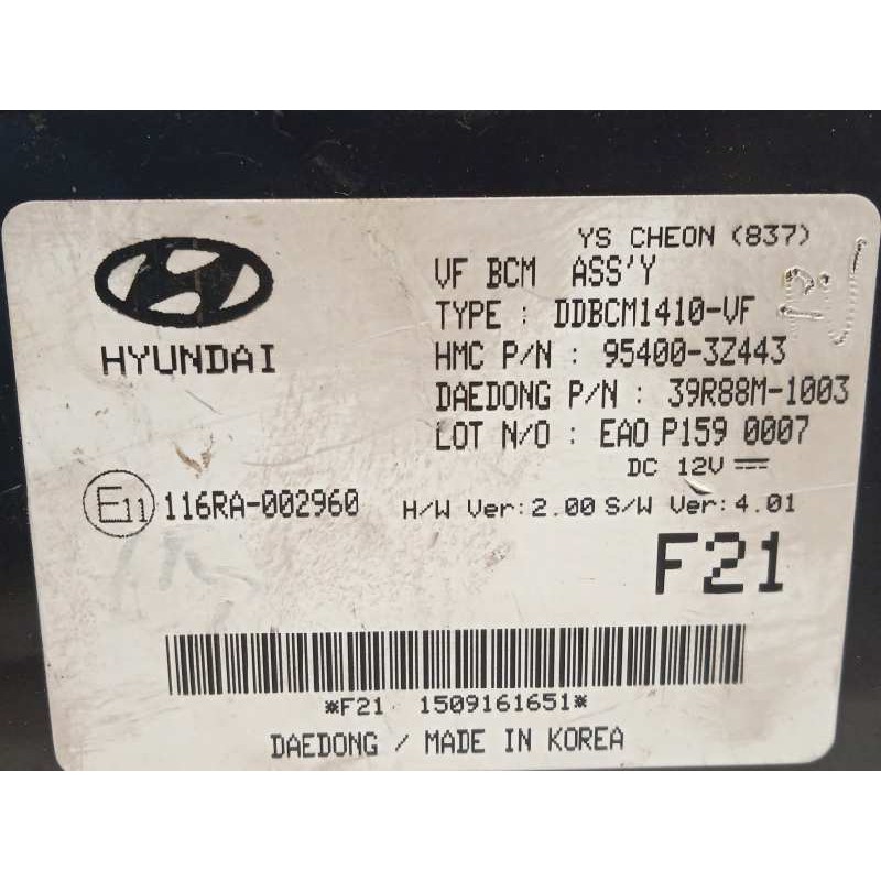 Recambio de modulo electronico para hyundai i40 style referencia OEM IAM 954003Z443  