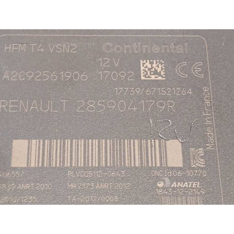 Recambio de conmutador de arranque para renault captur 1.5 dci diesel fap energy referencia OEM IAM 285904179R  