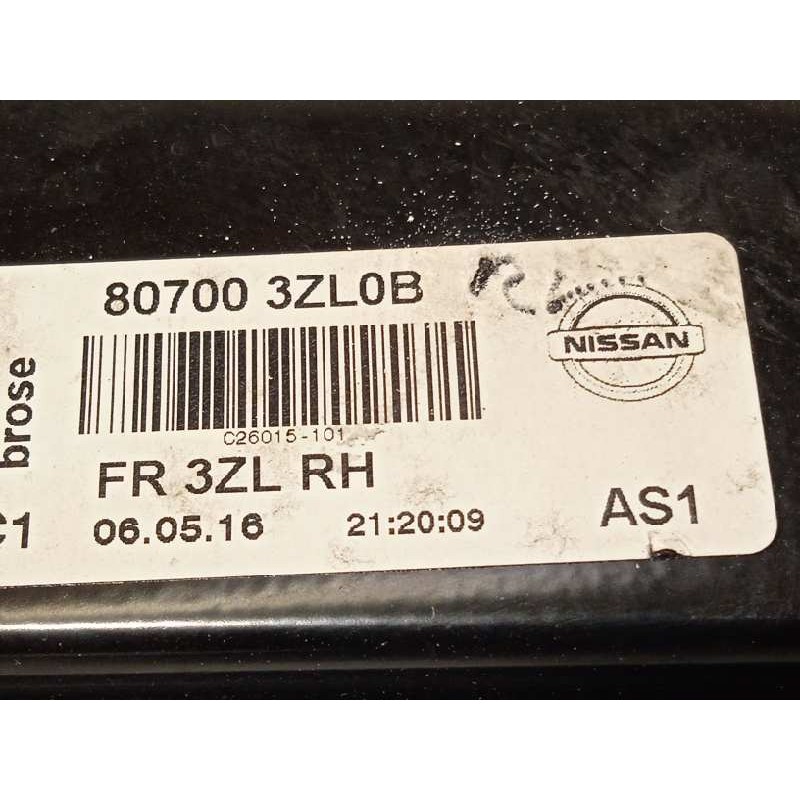 Recambio de elevalunas delantero derecho para nissan pulsar (c13) 1.2 16v cat referencia OEM IAM 807003ZL0B  