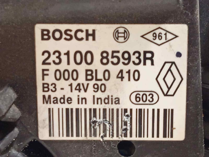 Recambio de alternador para renault captur dynamique referencia OEM IAM 231008593R  F000BL0410