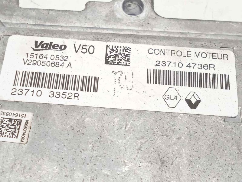 Recambio de centralita motor uce para renault captur dynamique referencia OEM IAM 237104736R  237103352R