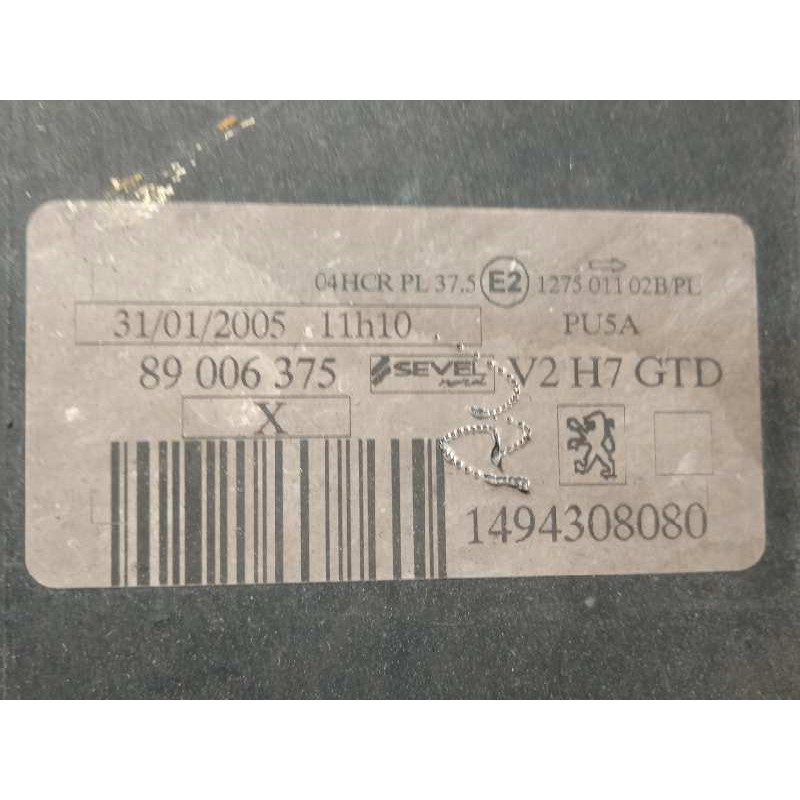 Recambio de faro izquierdo para peugeot 807 st port aventura referencia OEM IAM 1494308080  