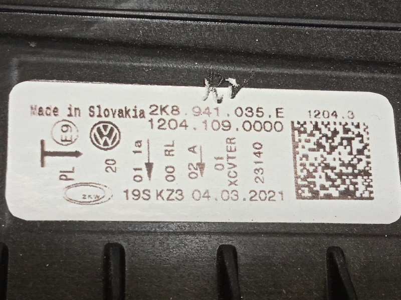 Recambio de faro izquierdo para volkswagen caddy life referencia OEM IAM 2K8941035E  