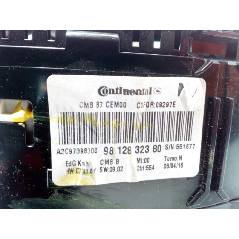 Recambio de cuadro instrumentos para citroën c4 lim. feel edition referencia OEM IAM 9812832380  