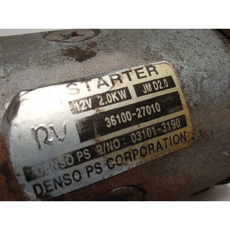 Recambio de motor arranque para hyundai tucson (jm) 2.0 crdi cat referencia OEM IAM 3610027010  031013190