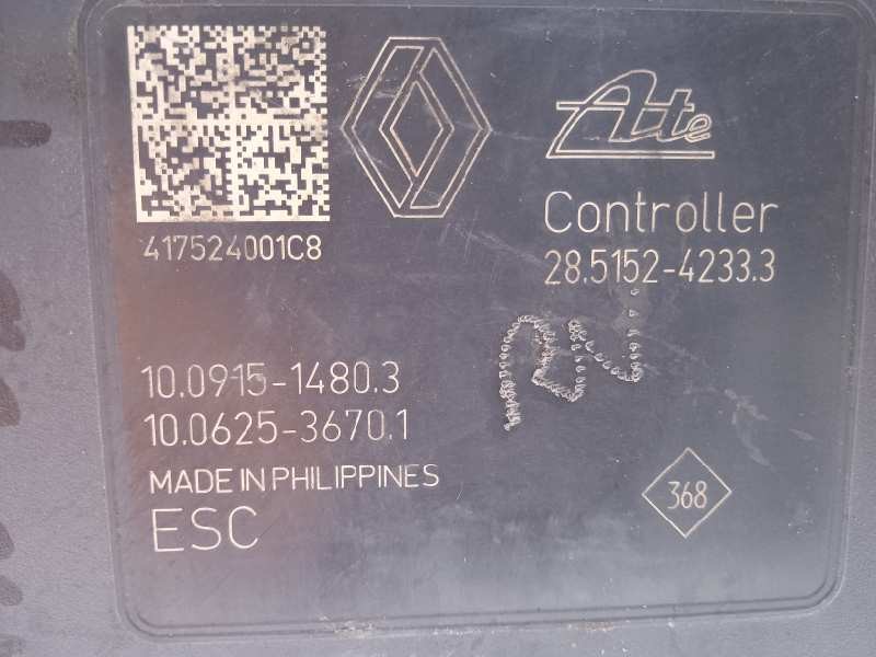 Recambio de abs para renault megane iv berlina 5p tech road referencia OEM IAM 476607355R 28515242333 10022010264