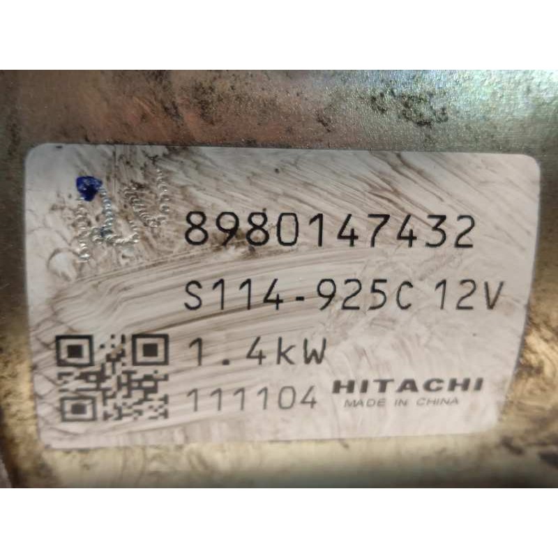 Recambio de motor arranque para opel meriva b 1.7 16v cdti referencia OEM IAM 8980147432  S114925C