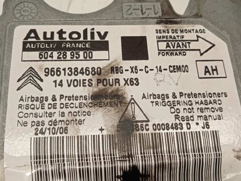 Recambio de centralita airbag para citroën c6 exclusive referencia OEM IAM 9661384680 6545FA 604289500