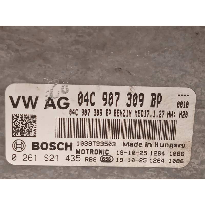 Recambio de centralita motor uce para skoda fabia combi 1.0 tsi referencia OEM IAM 04C907309BP  0261S21435