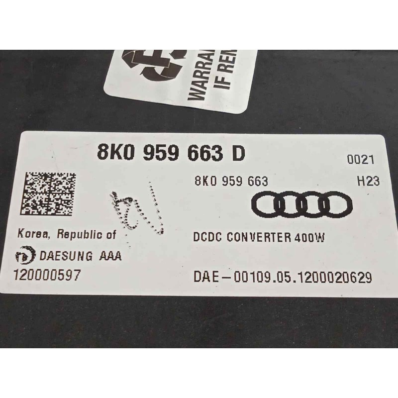 Recambio de modulo electronico para audi a6 lim. (4g2) 3.0 v6 24v tfsi referencia OEM IAM 8K0959663D  