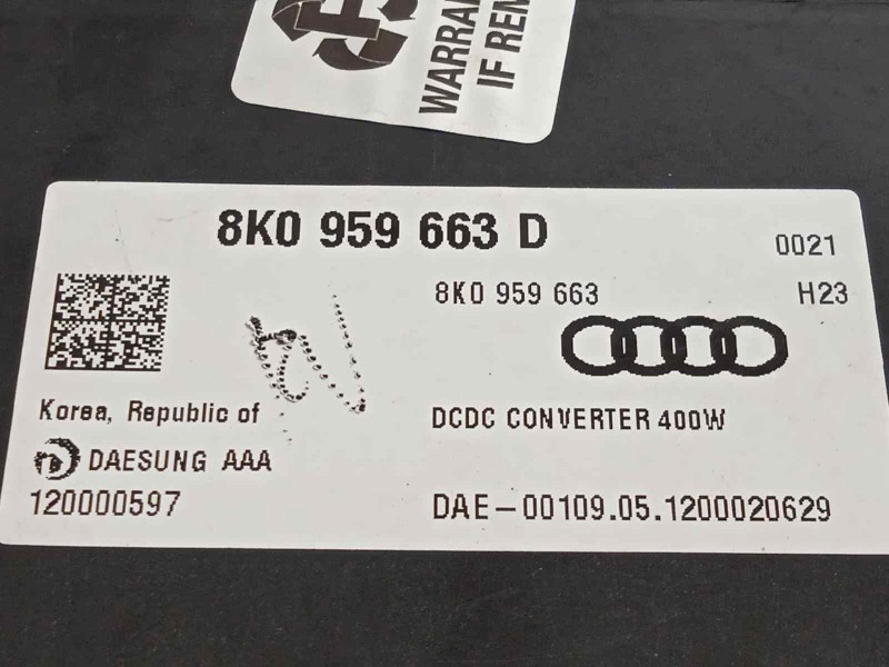 Recambio de modulo electronico para audi a6 lim. (4g2) 3.0 v6 24v tfsi referencia OEM IAM 8K0959663D  