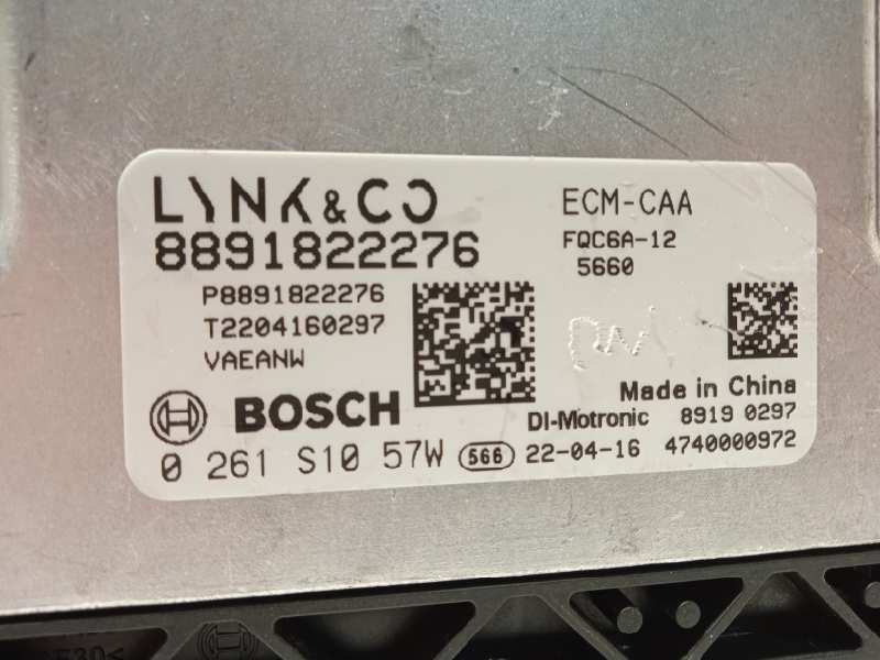 Recambio de centralita motor uce para lynk&co lynk & co 01 1.5 phev referencia OEM IAM 8891822276  0261S1057W