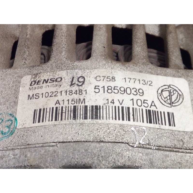 Recambio de alternador para fiat 500 1.2 referencia OEM IAM 51859039  MS1022118481