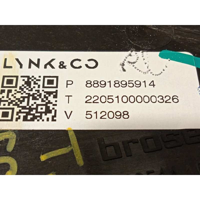 Recambio de elevalunas trasero derecho para lynk&co lynk & co 01 1.5 phev referencia OEM IAM 8891895914  
