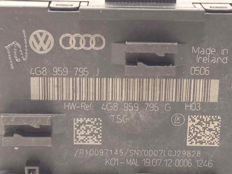 Recambio de modulo confort para audi a6 lim. (4g2) 3.0 v6 24v tfsi referencia OEM IAM 4G8959795J  