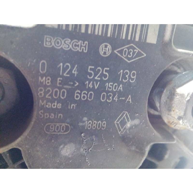 Recambio de alternador para renault kangoo 1.5 dci diesel cat referencia OEM IAM 8200660034A 8200660034 0124525139