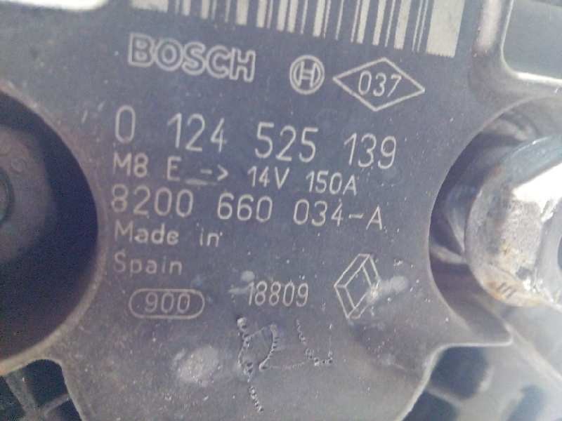 Recambio de alternador para renault kangoo 1.5 dci diesel cat referencia OEM IAM 8200660034A 8200660034 0124525139