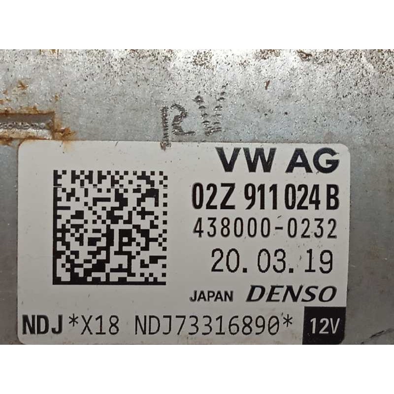 Recambio de motor arranque para seat ibiza (kj1) reference referencia OEM IAM 02Z911024B  4380000232