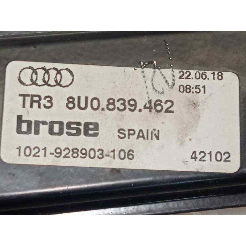 Recambio de elevalunas trasero derecho para audi q3 (8ug) sport edition referencia OEM IAM 8U0839462  8K0959812A