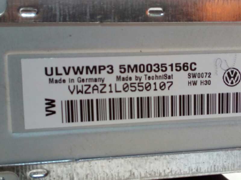 Recambio de sistema audio / radio cd para volkswagen polo (6r1) 1.4 fsi referencia OEM IAM 5M0035156C  