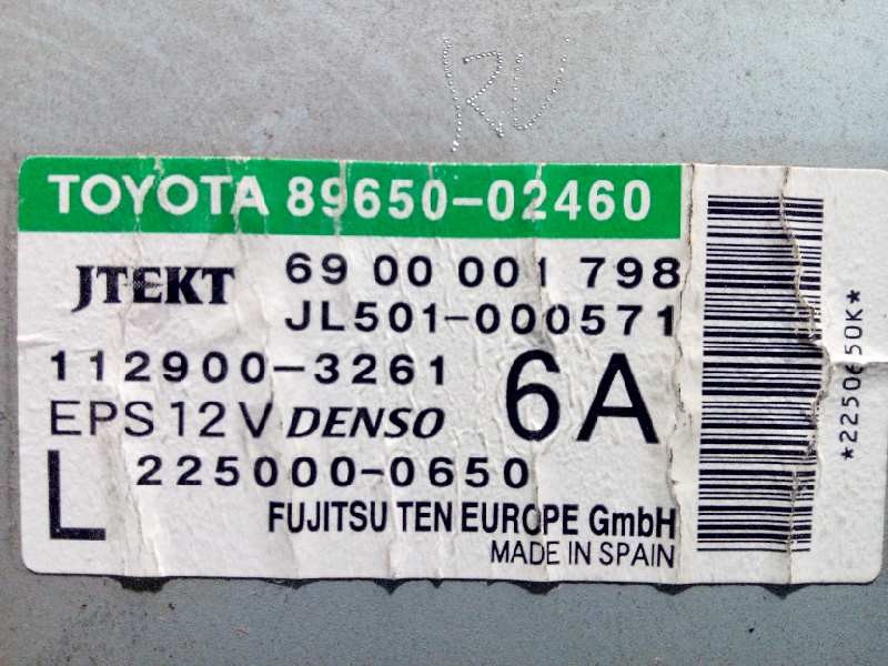 Recambio de centralita direccion para toyota auris active referencia OEM IAM 8965002460  2250000650