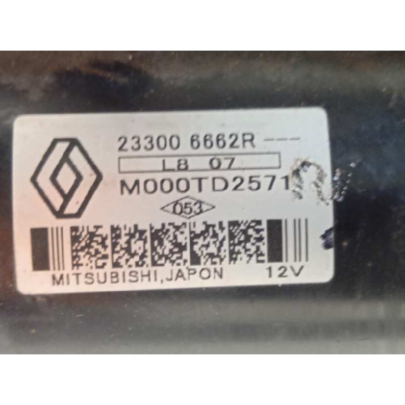Recambio de motor arranque para renault kadjar 1.3 tce referencia OEM IAM 233006662R  M000TD2571