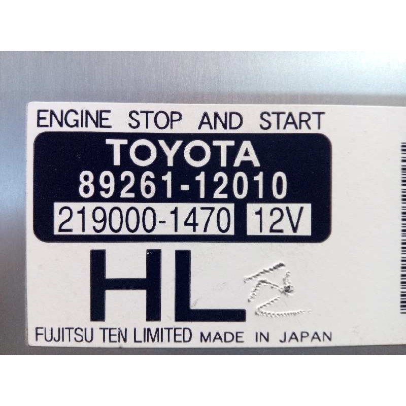 Recambio de modulo electronico para toyota auris active referencia OEM IAM 8926112010  2190001470