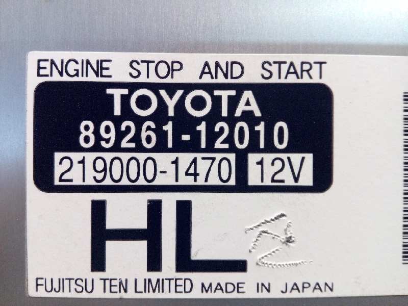 Recambio de modulo electronico para toyota auris active referencia OEM IAM 8926112010  2190001470