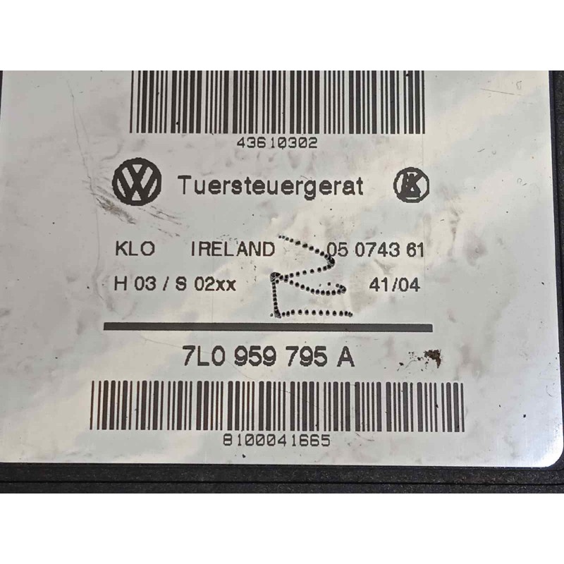 Recambio de elevalunas trasero izquierdo para volkswagen touareg (7la) tdi r5 referencia OEM IAM 7L0839461 7L0959795A 7L0959703C