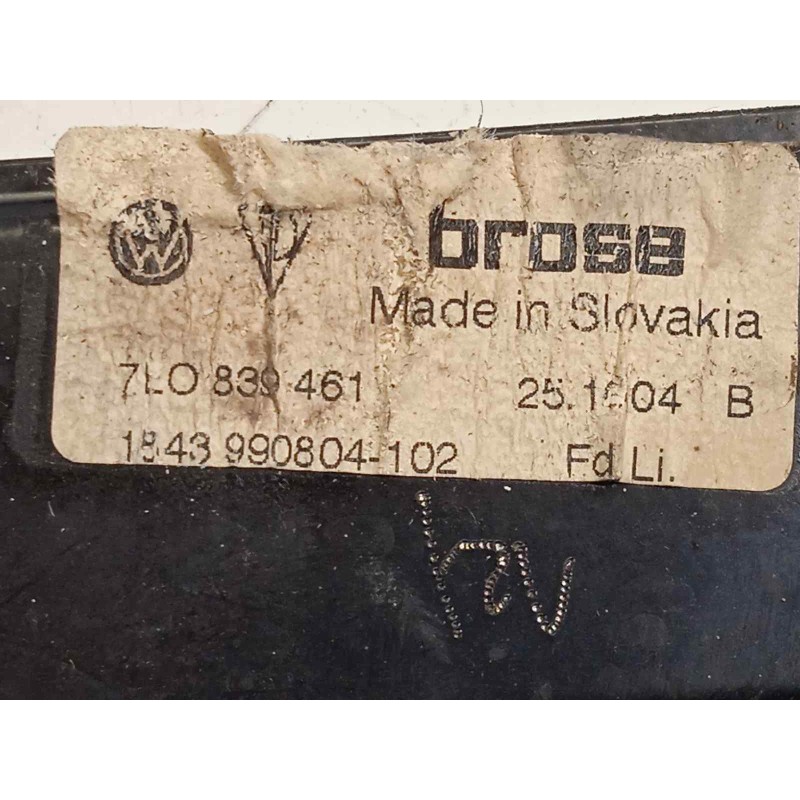 Recambio de elevalunas trasero izquierdo para volkswagen touareg (7la) tdi r5 referencia OEM IAM 7L0839461 7L0959795A 7L0959703C